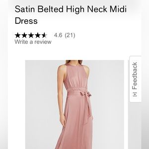NWT Express dress, pretty dusty pink color